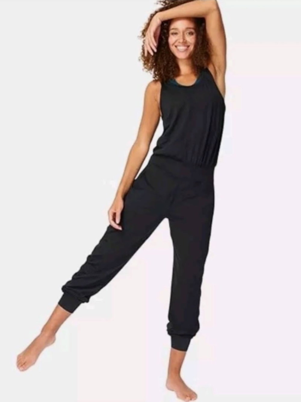 Sweaty Betty Black Sleeveless Jumpsuit